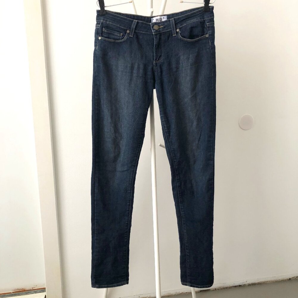 PAIGE JEANS PEG SKINNY DARK RINSE SIZE 29 NWOT